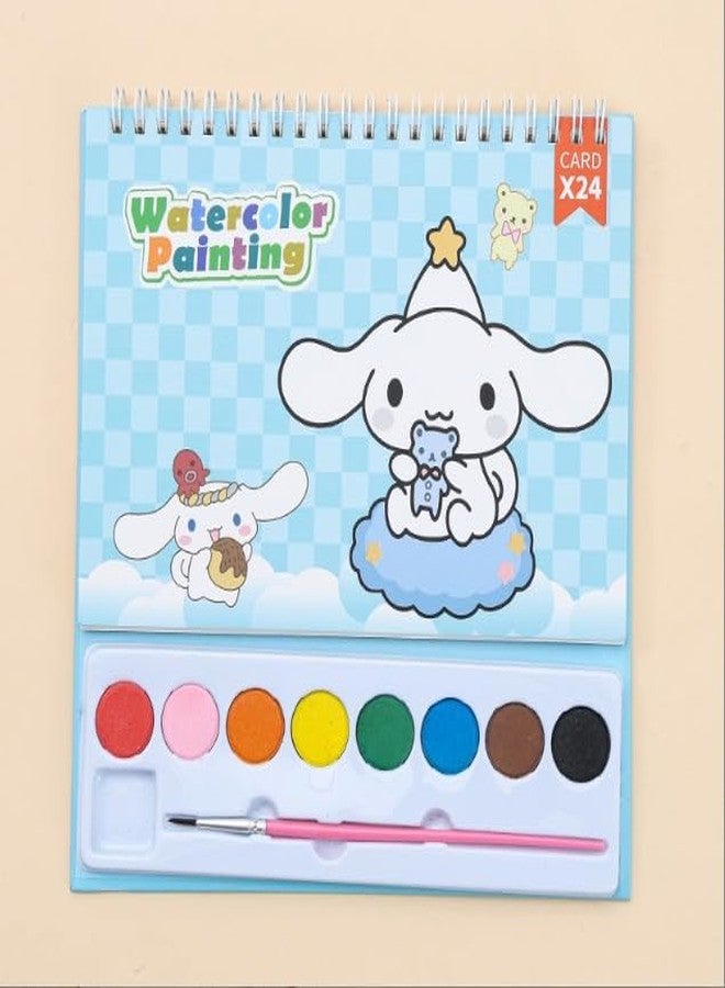 ZQBIEE 24 Card Water Color Drawing Book for Kids with Embedded Water Paint Color and Best Birthday Return Gifts for Kids (Pack of 1) - Image 2